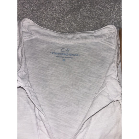 vineyard vines sleeveless white cotton dress casual shirt dress tunic‎ medium - Picture 9 of 10